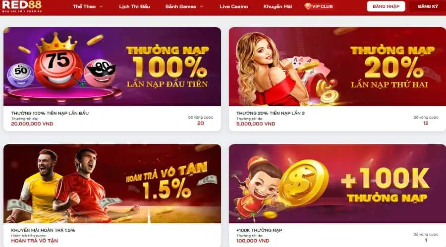 Kho game đổi thưởng đồ sộ tại nhà cái RED88