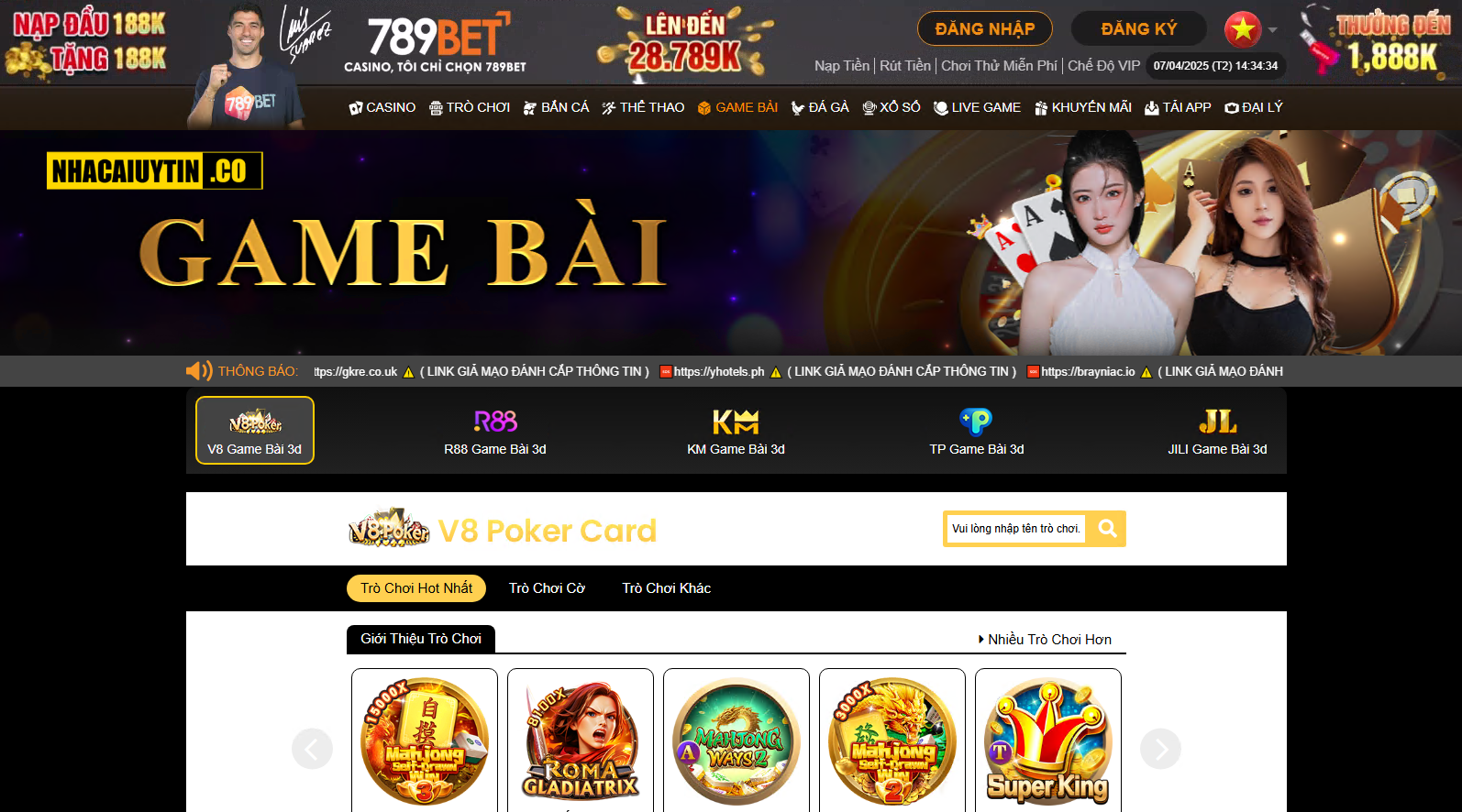 Game bài đổi thưởng nhà cái 789BET