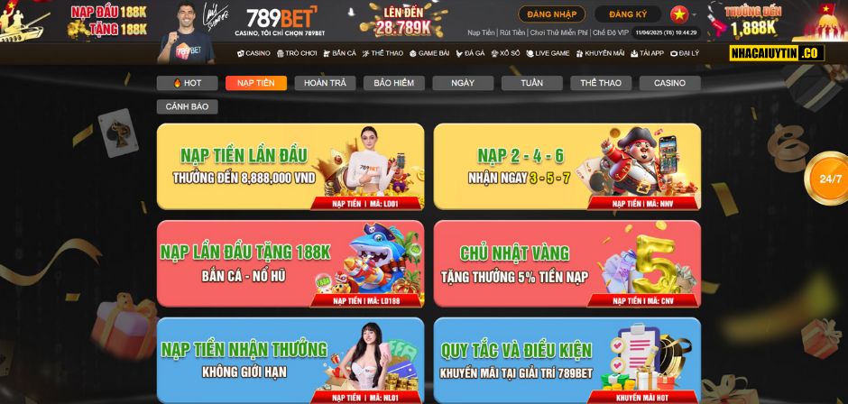 Khuyến mãi nhà cái 789BET