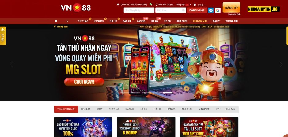 Khuyến mãi nhà cái VN88